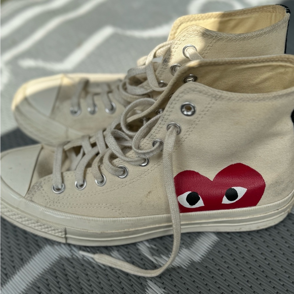 comme des garçons play x high top converse